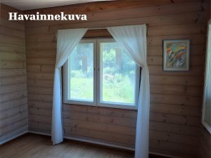 Havainne kuva mökin sisältä / Illustrative image inside the cottage
