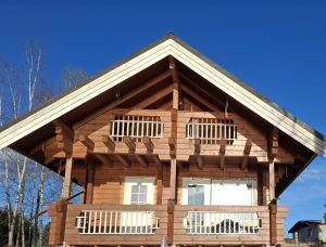 Mökin julkisivu / Cottage facade